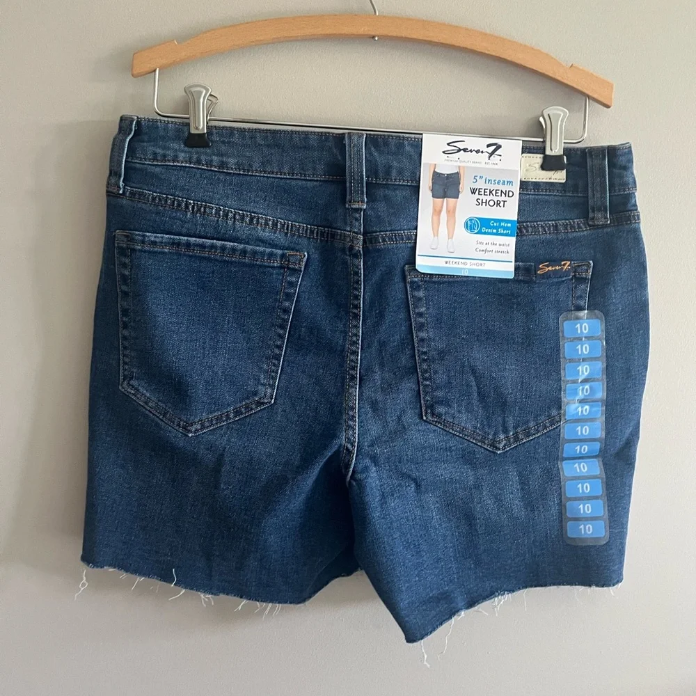 Seven for all mankind cut off weekend Jean shorts size 10 NWT - Picture 4 of 7